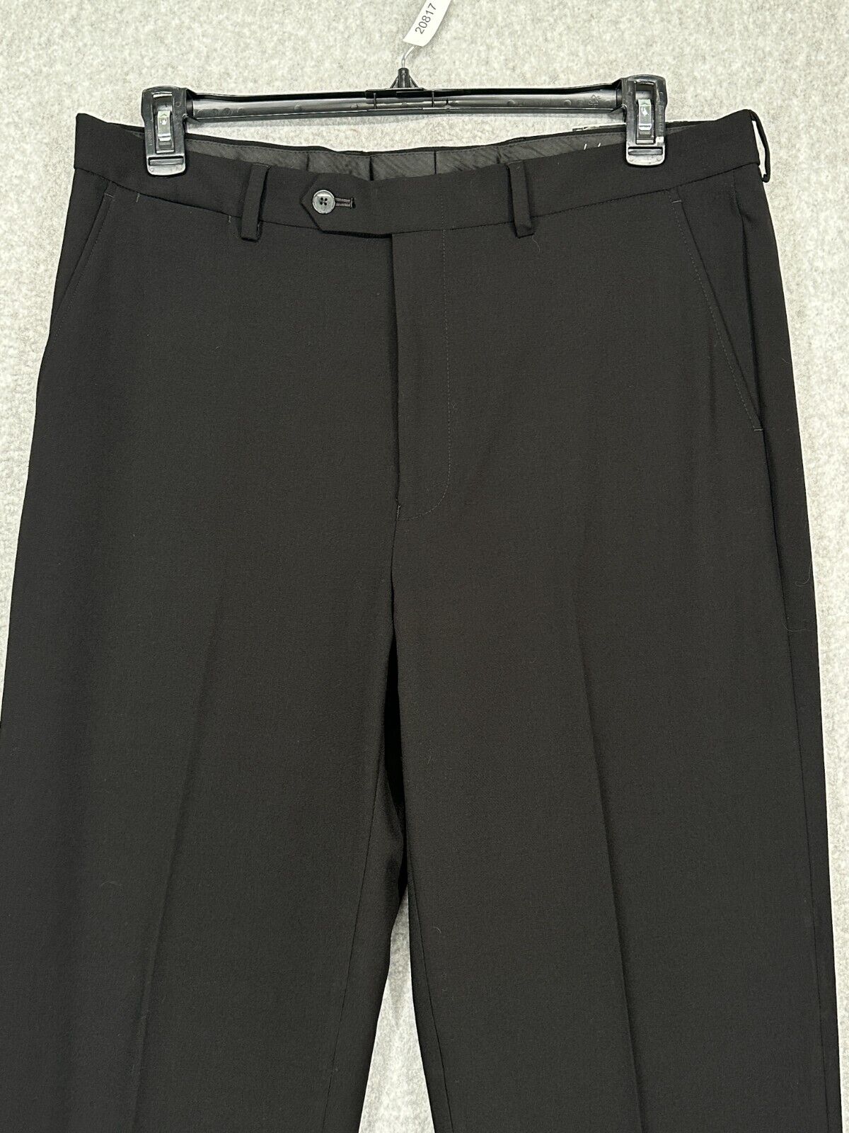 NAUTICA Suit Pants Mens Size 36x32 Black Solid Modern Fit Bi-Stretch NWT