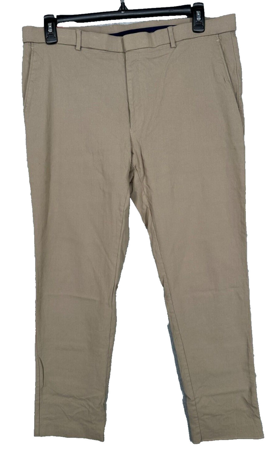 TOMMY HILFIGER Performance Pants Mens Size 36x31 Tan Modern Fit TH Flex Stretch