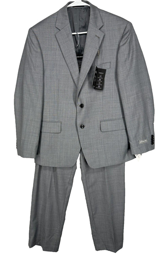 MICHAEL KORS Suit Mens Size 40S 34x30 Light Gray Classic Fit Wool Blend 2-Piece