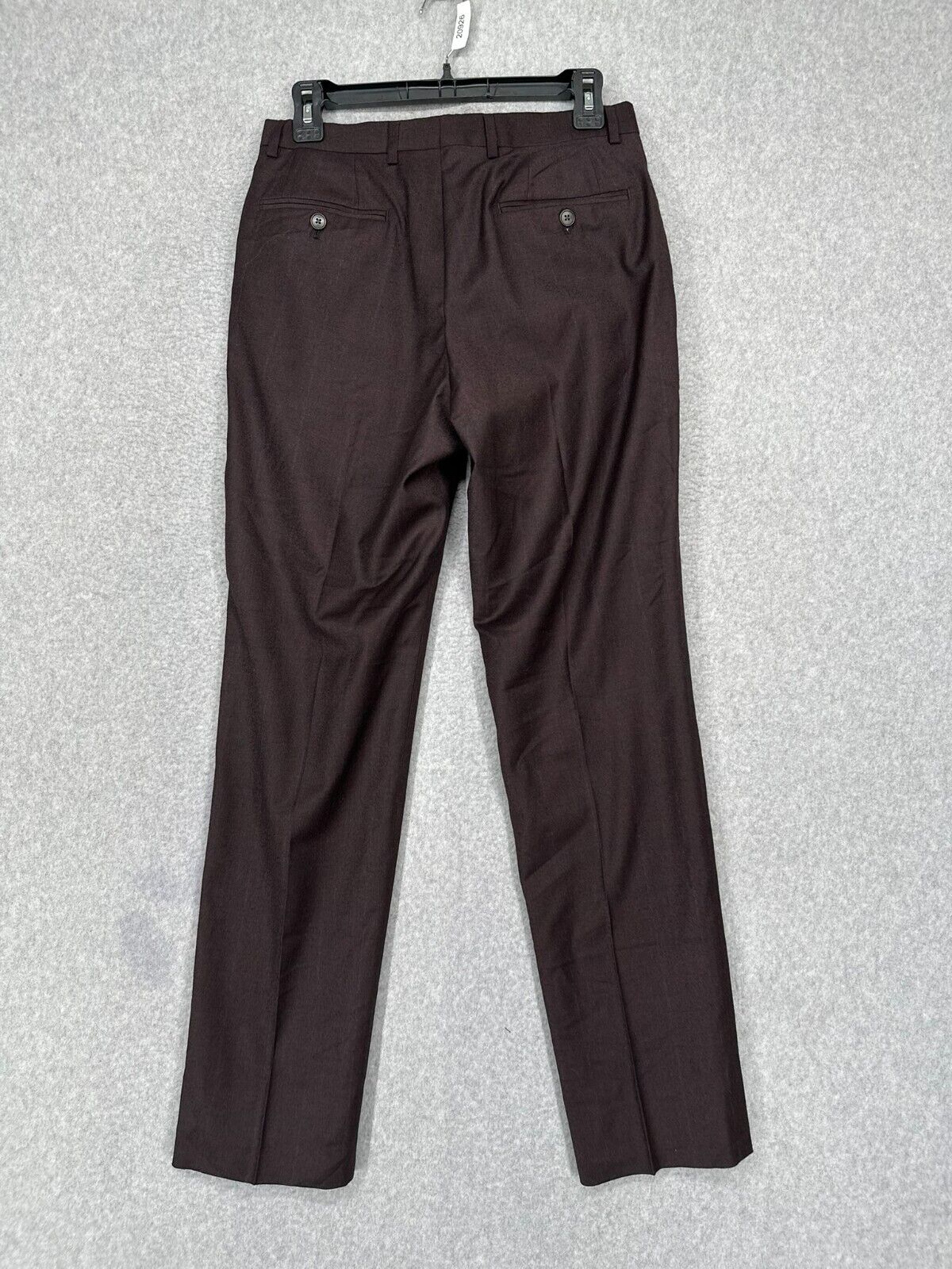 Armani Exchange Dress Pants Mens Size 32x32 Merlot Dark Red Slim Fit Wool NWT