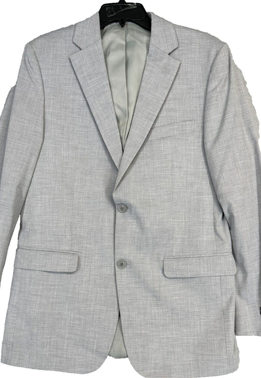 ALFANI Jacket Size 36S Light Gray Solid Classic Fit Stretch NWT $360