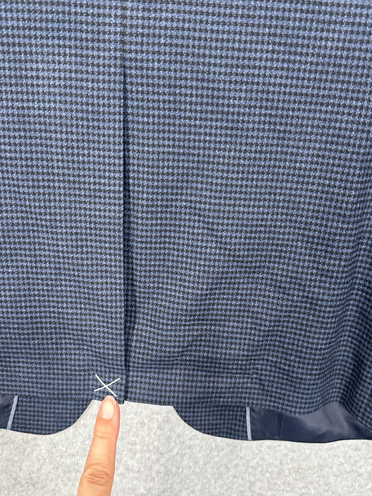 MICHAEL KORS Sport Coat Mens Size 44L Blue Check Classic Fit Jacket NWT $295