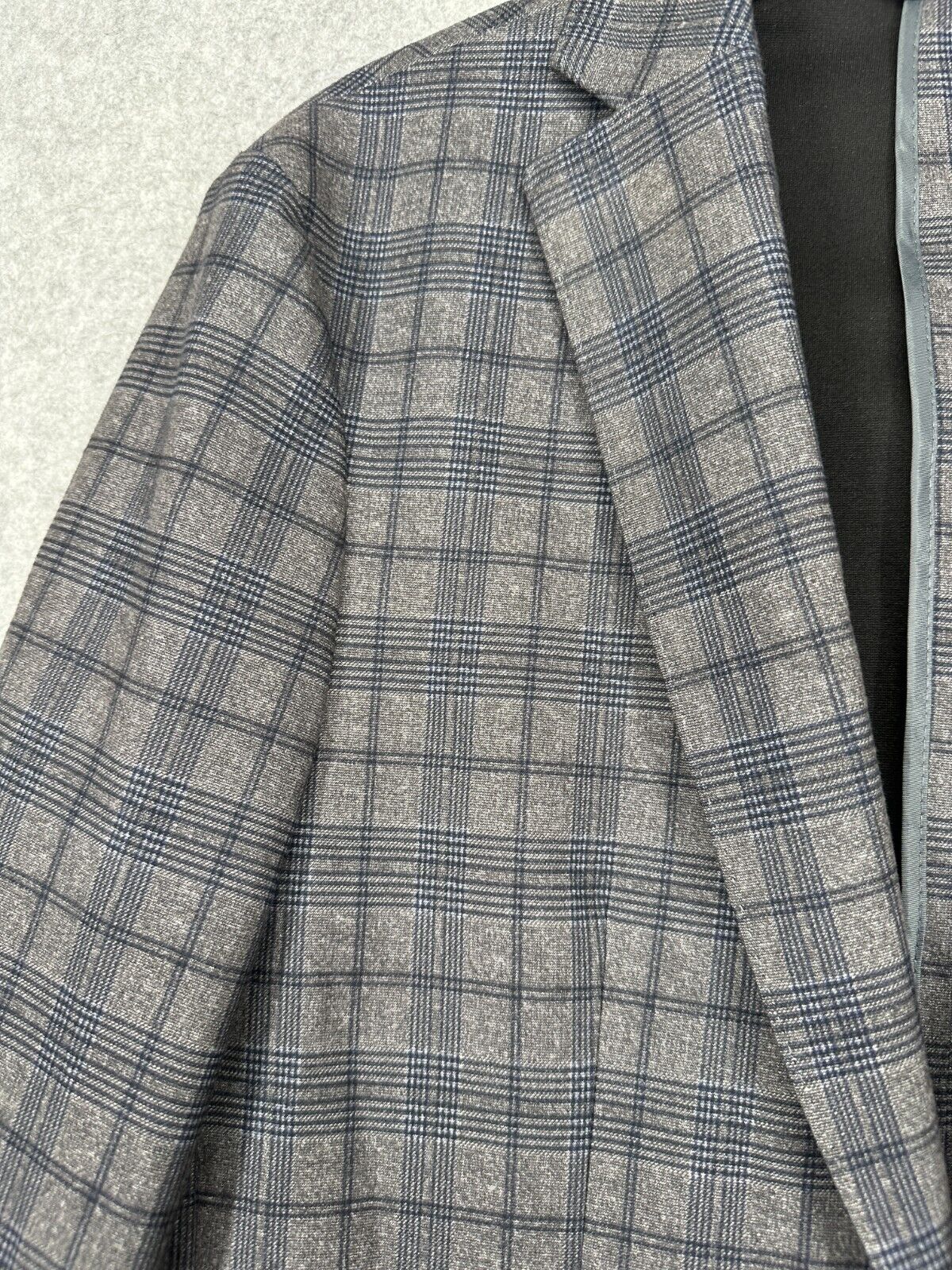 Bar III Sport Coat Mens Size 36R Gray Windowpane Plaid Slim Fit NWT $295