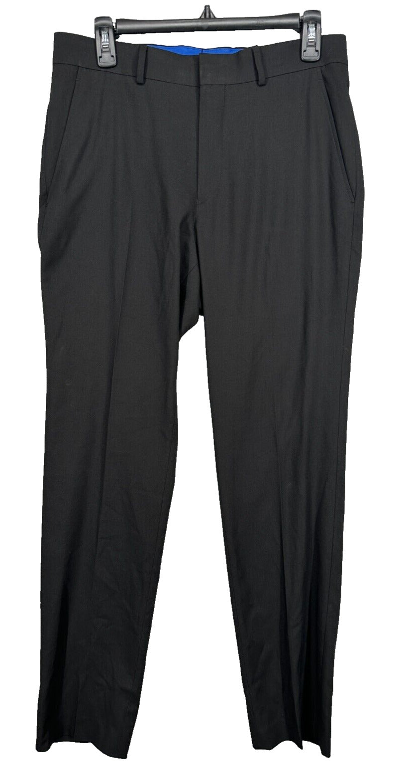 Kenneth Cole Reaction Suit Pants Mens Size 30x32 Black Slim Ready Flex NWOT