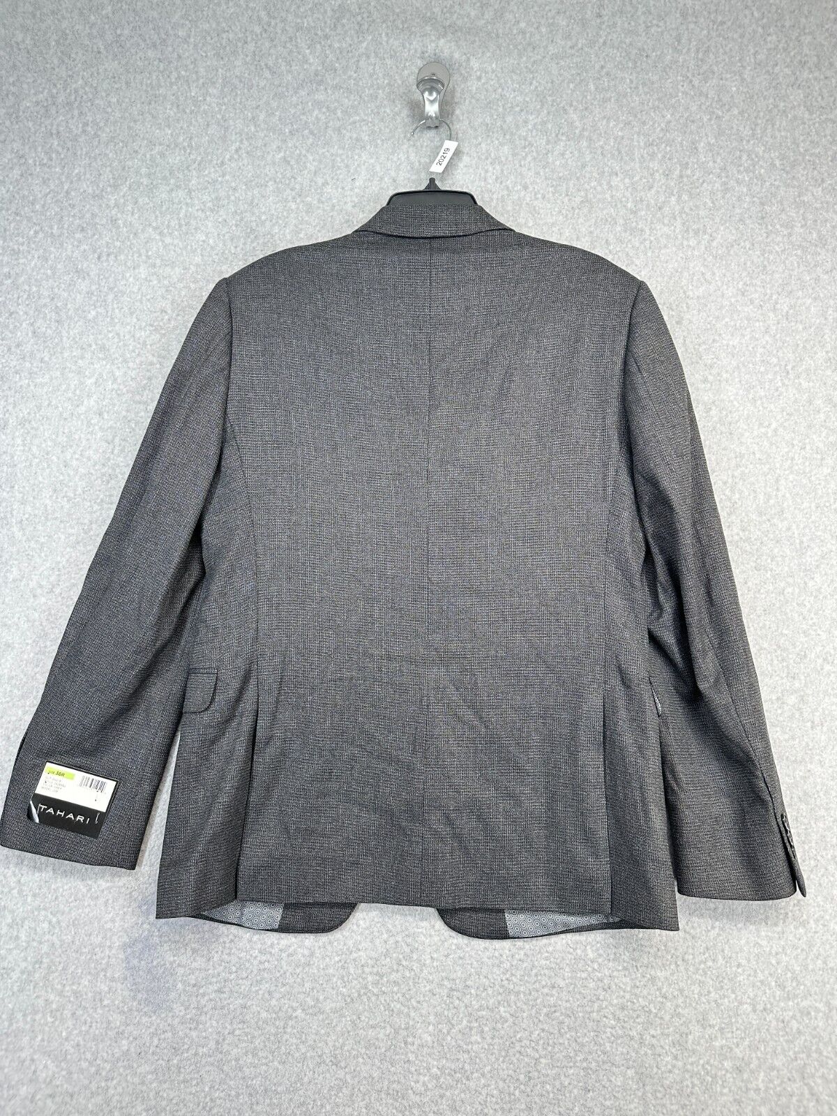 TAHARI Sport Coat Size 40S Dark Gray Textured Moderne Joe Jacket 262B3SJ NWT