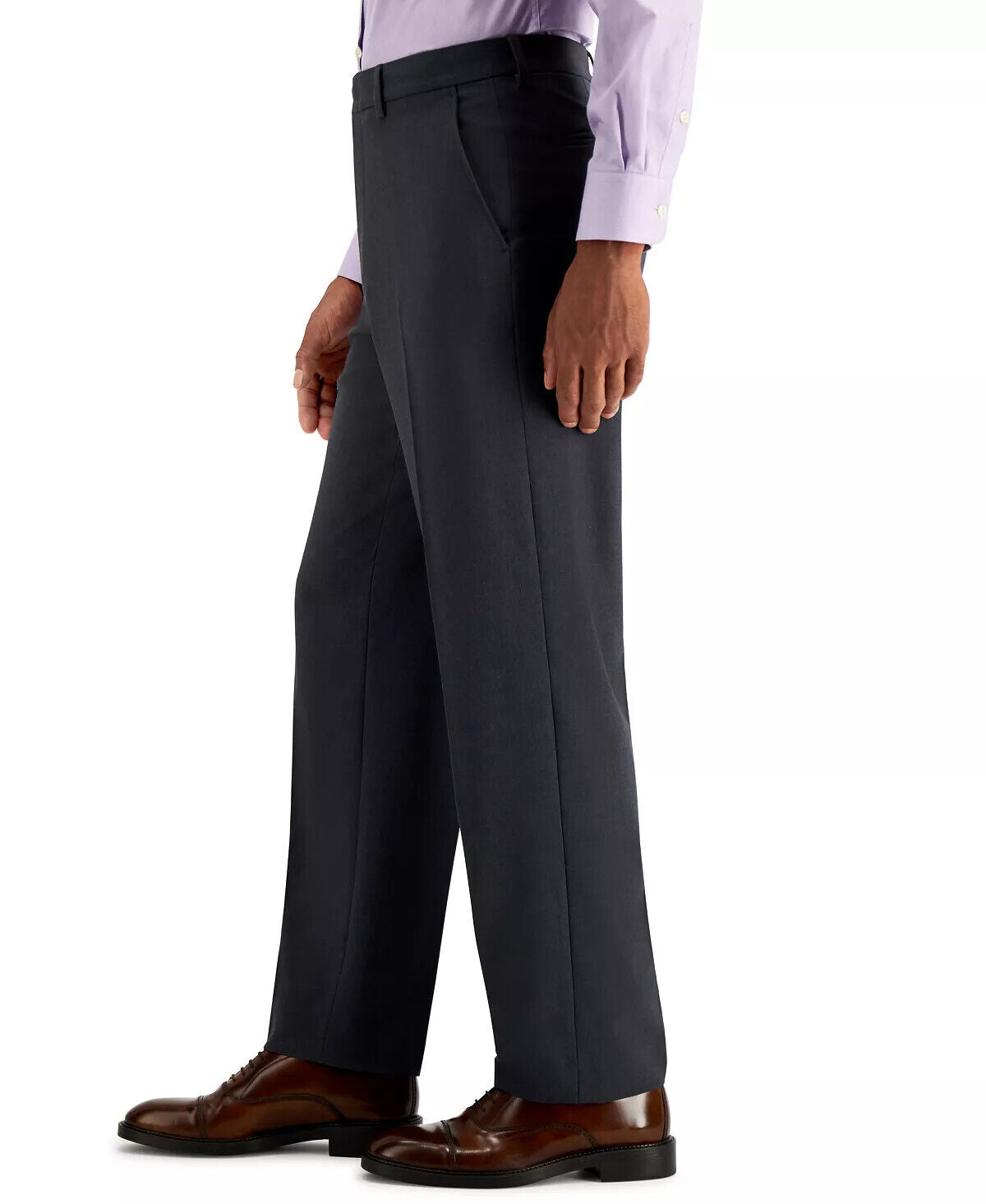 NAUTICA Mens Dress Pants 41x32 Charcoal Solid Modern Fit Bi-Stretch Tapered NWT