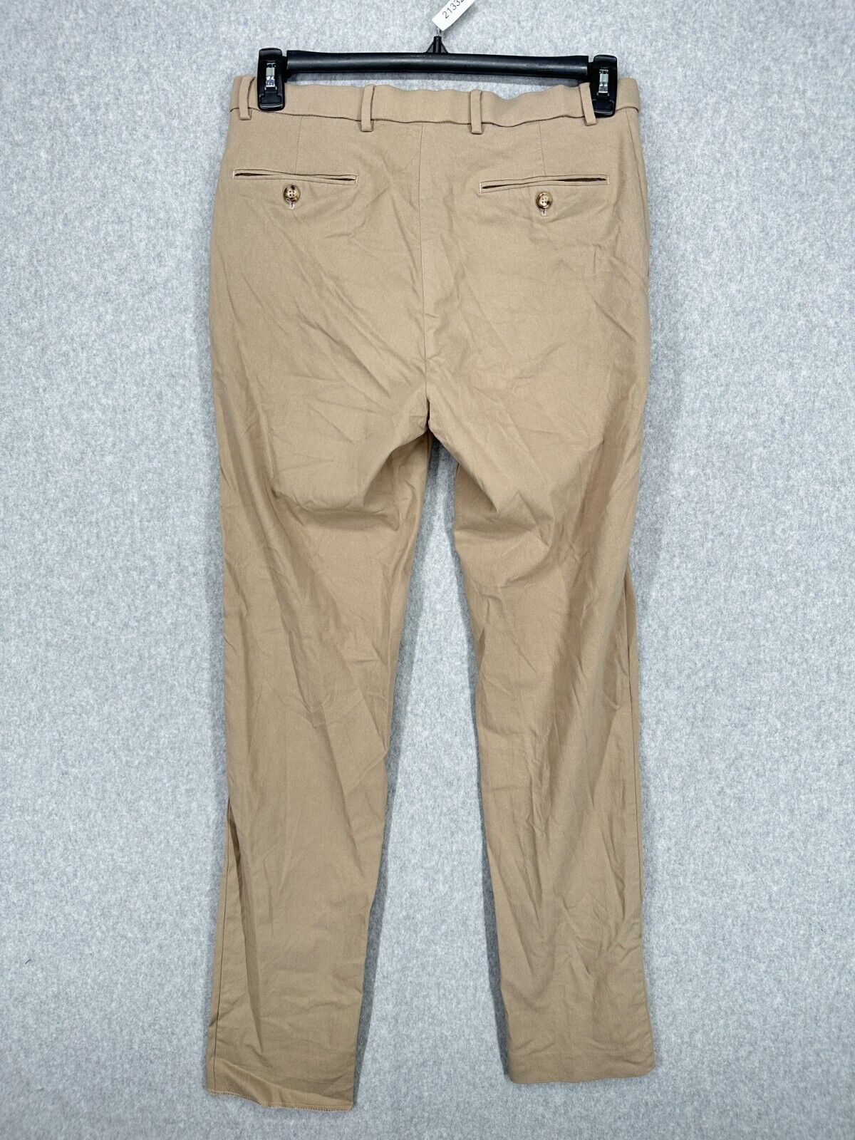 TOMMY HILFIGER Performance Pants Mens Size 32x34 Tan Modern Fit TH Flex Stretch