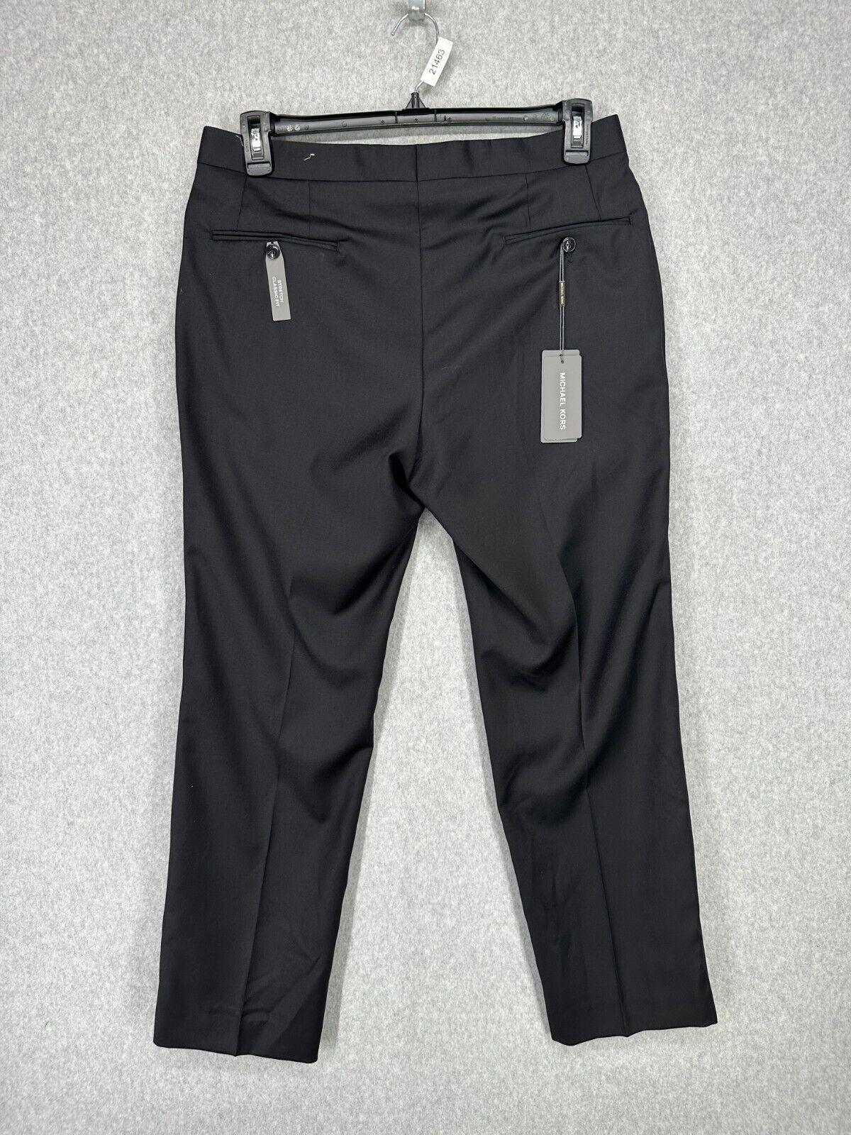 Michael Kors Tuxedo Pants Mens Size 33x30 Black Classic Fit Stretch NWOT $200