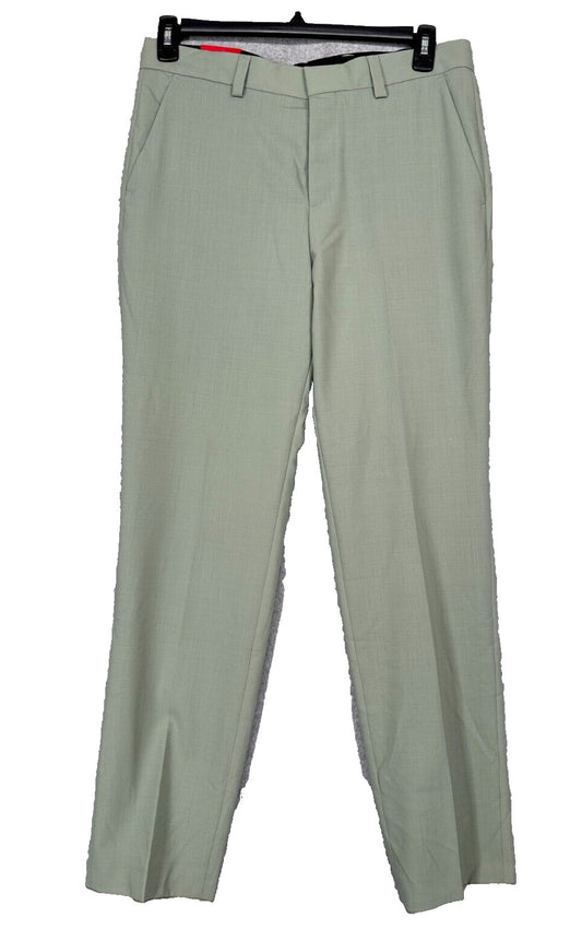 HUGO BOSS Suit Pants Mens Size 30x32 Celery Green Modern Fit Wool Blend NWT