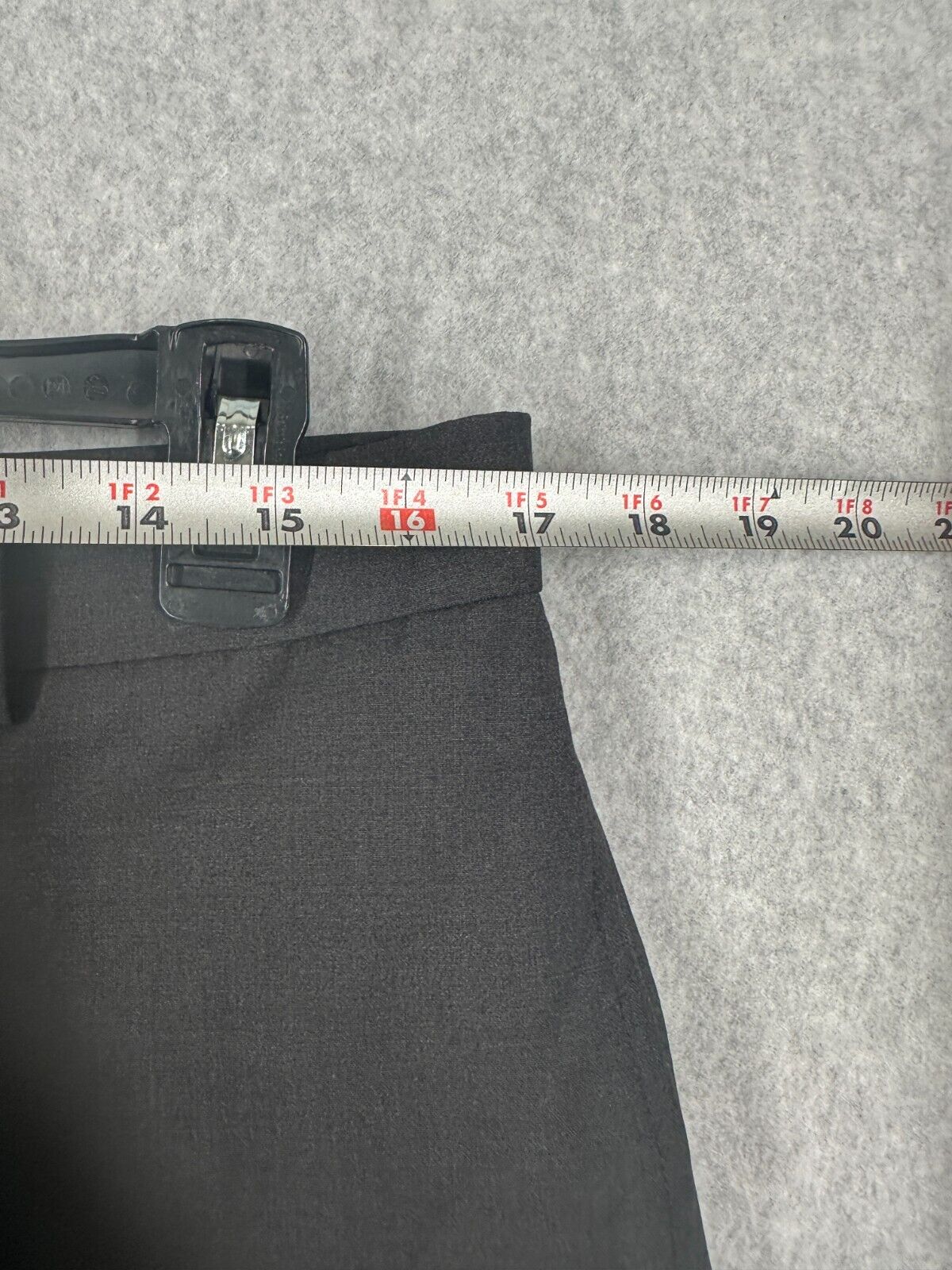 Calvin Klein Dress Pants Mens Size 33x27 Dark Gray Wool Blend Infinite Stretch