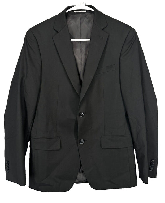 ALFANI Suit Jacket Size 36R Black Solid Slim Fit Stretch NWT $360