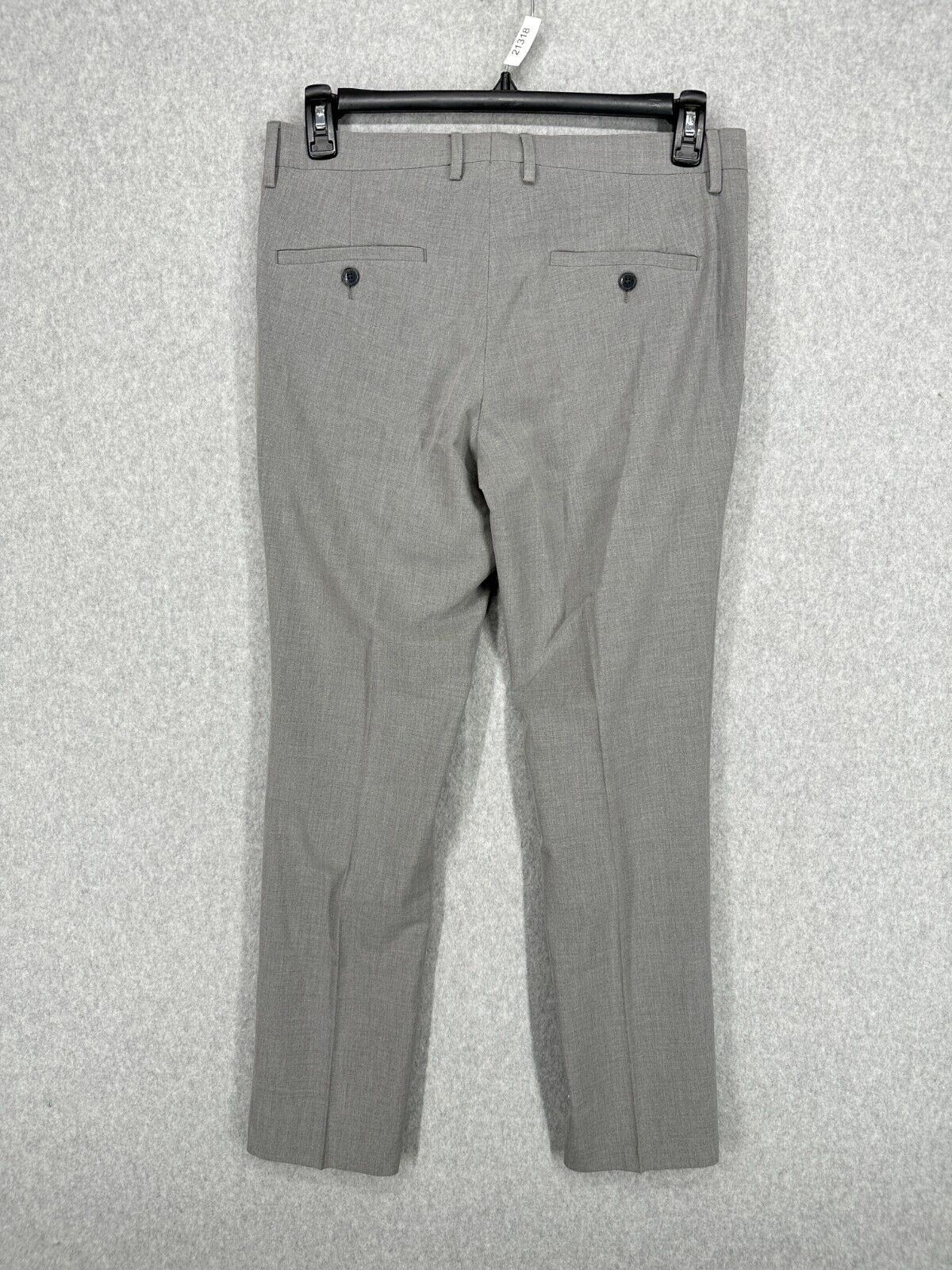 Kenneth Cole Reaction Dress Pants Mens 32x30 Gray Slim Fit Stretch