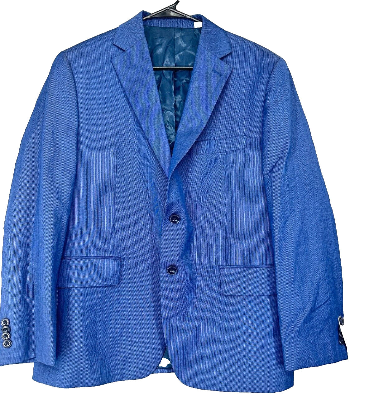 MICHAEL KORS Suit Jacket Size 42S Blue Tic Modern Fit Airsoft Stretch NWOT $450