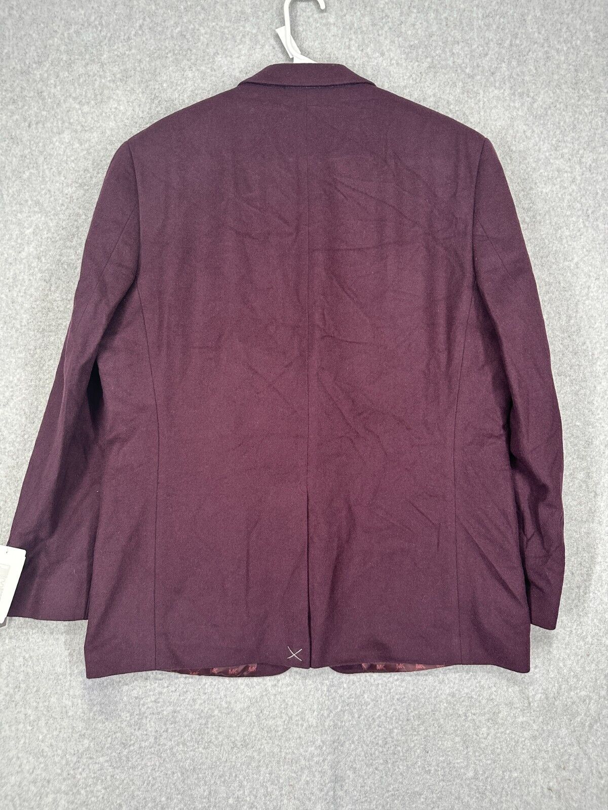 MICHAEL KORS Sport Coat Mens Size 44R Burgundy Wool Silk Cashmere Classic NWT