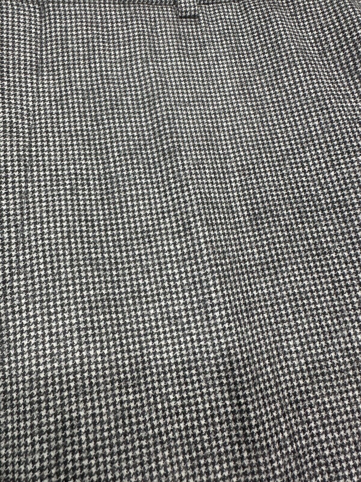 TOMMY HILFIGER Suit Pants Men Size 34x30 Black White Houndstooth WOOL Tyler FLAW