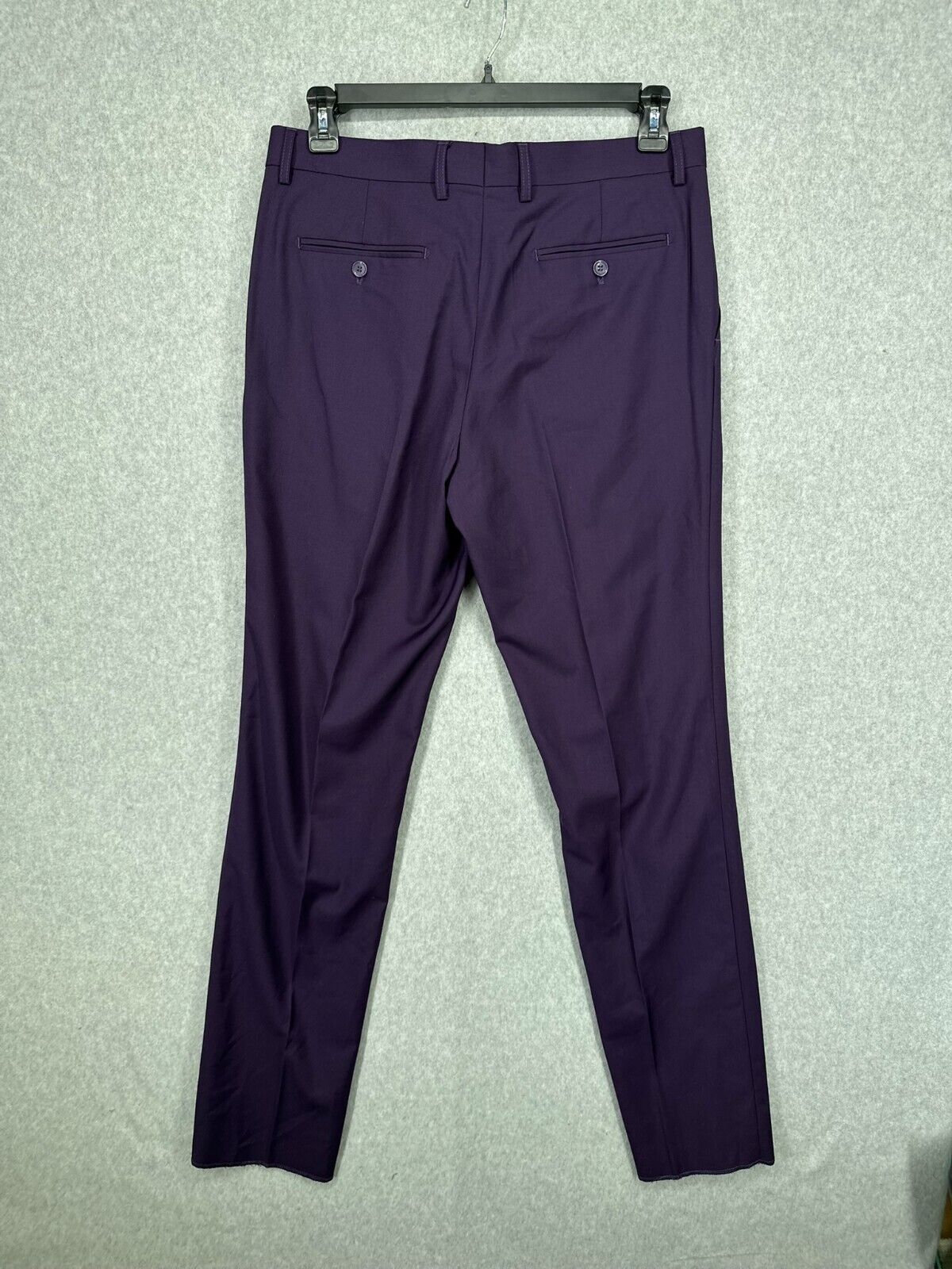 BRAVEMEN Suit Size 40R 34W Plum Purple Slim Fit 3-Piece Performance NWT