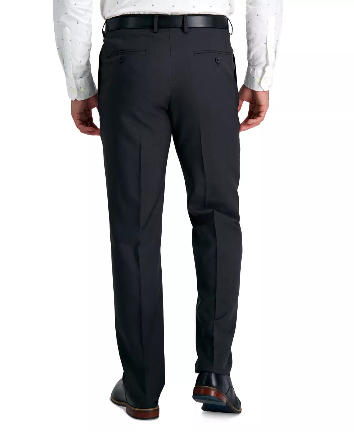 Haggar Dress Pants Mens 40x30 Charcoal Premium Comfort Straight Fit Wrinkle Free