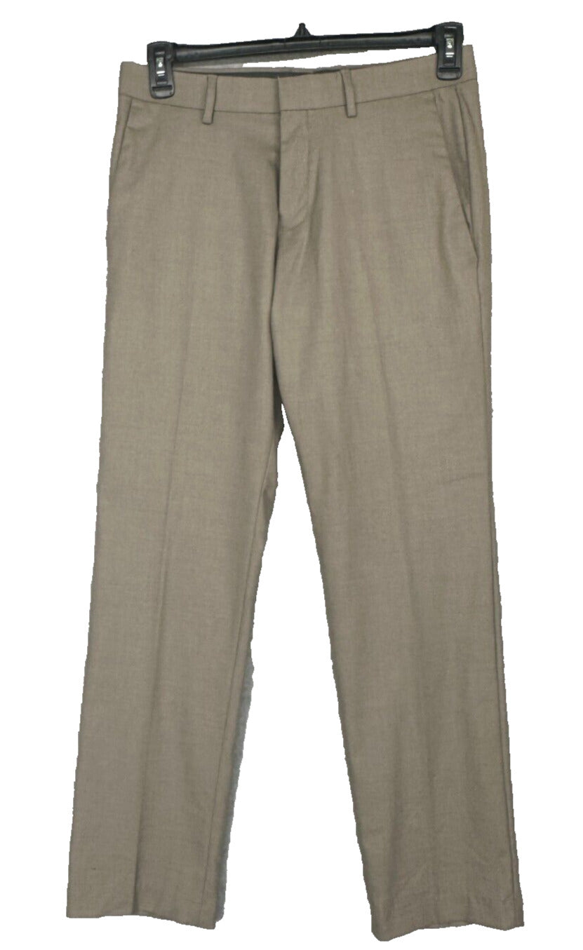 Kenneth Cole Reaction Dress Pants Mens 30x29 Oatmeal Beige Slim Fit Stretch