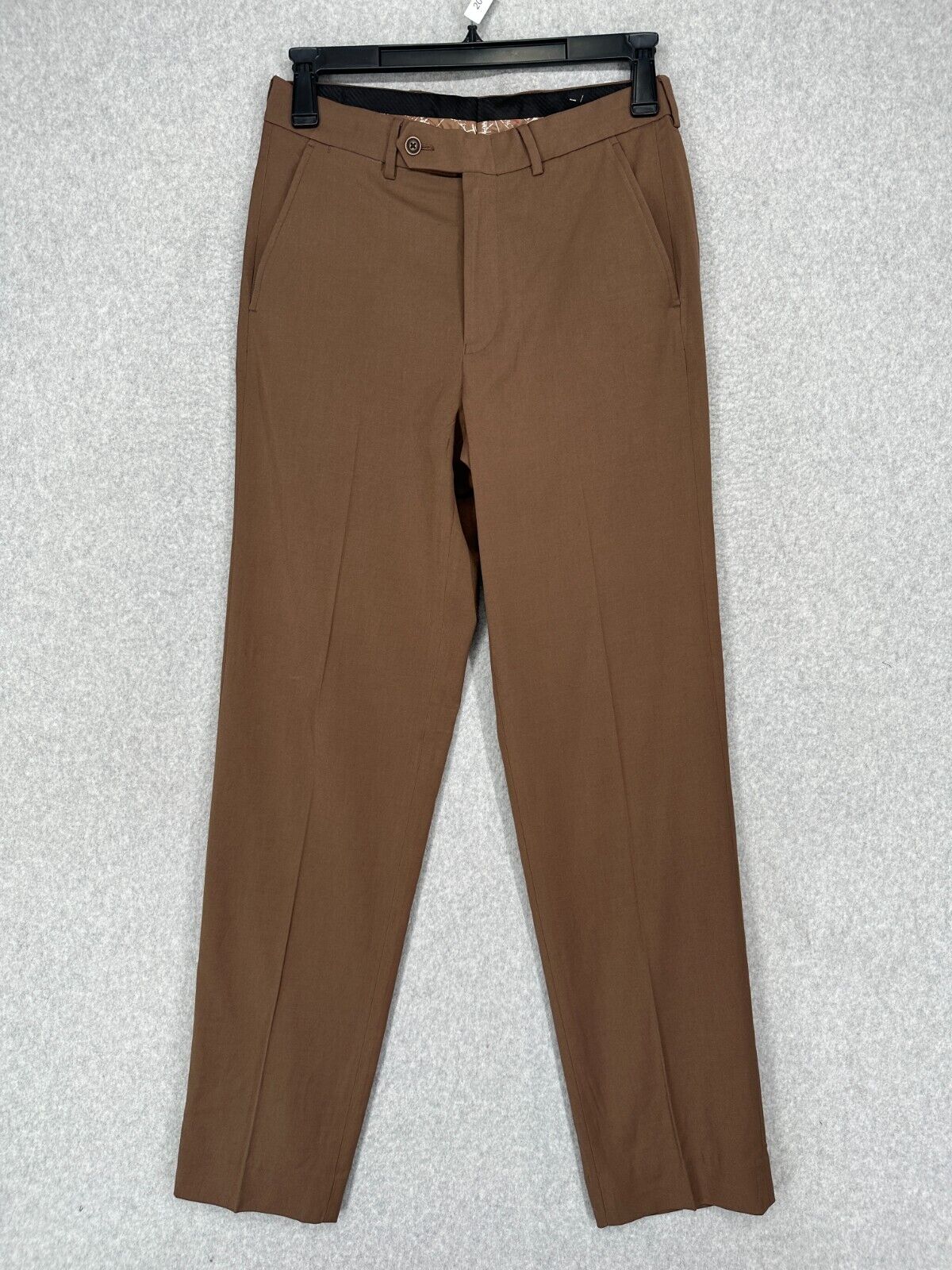 NAUTICA Suit Pants Mens Size 32x32 Brown Solid Modern Fit Bi-Stretch NWT FLAW