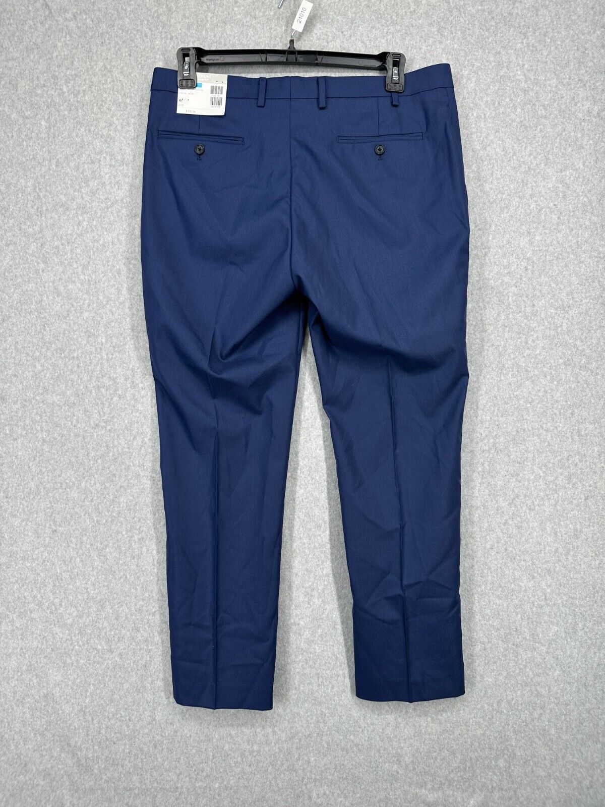 ALFANI Suit Pants Size 36x30 Blue Slim Fit Stretch Solid NWOT $135