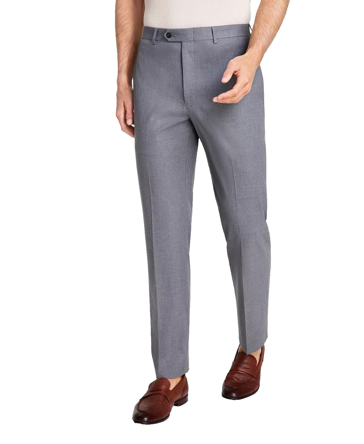 MICHAEL KORS Dress Pants Size 42x30 Gray Classic Fit Performance FLAW