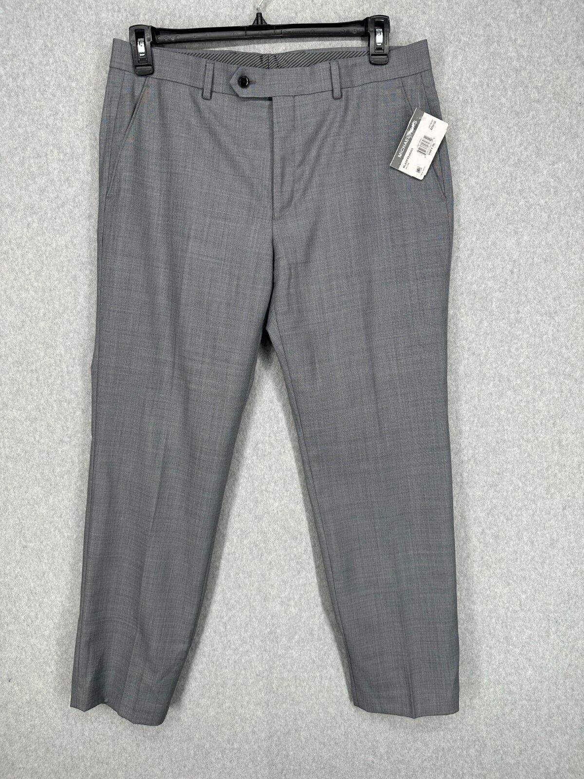 MICHAEL KORS Suit Mens Size 40S 34x30 Light Gray Classic Fit Wool Blend 2-Piece