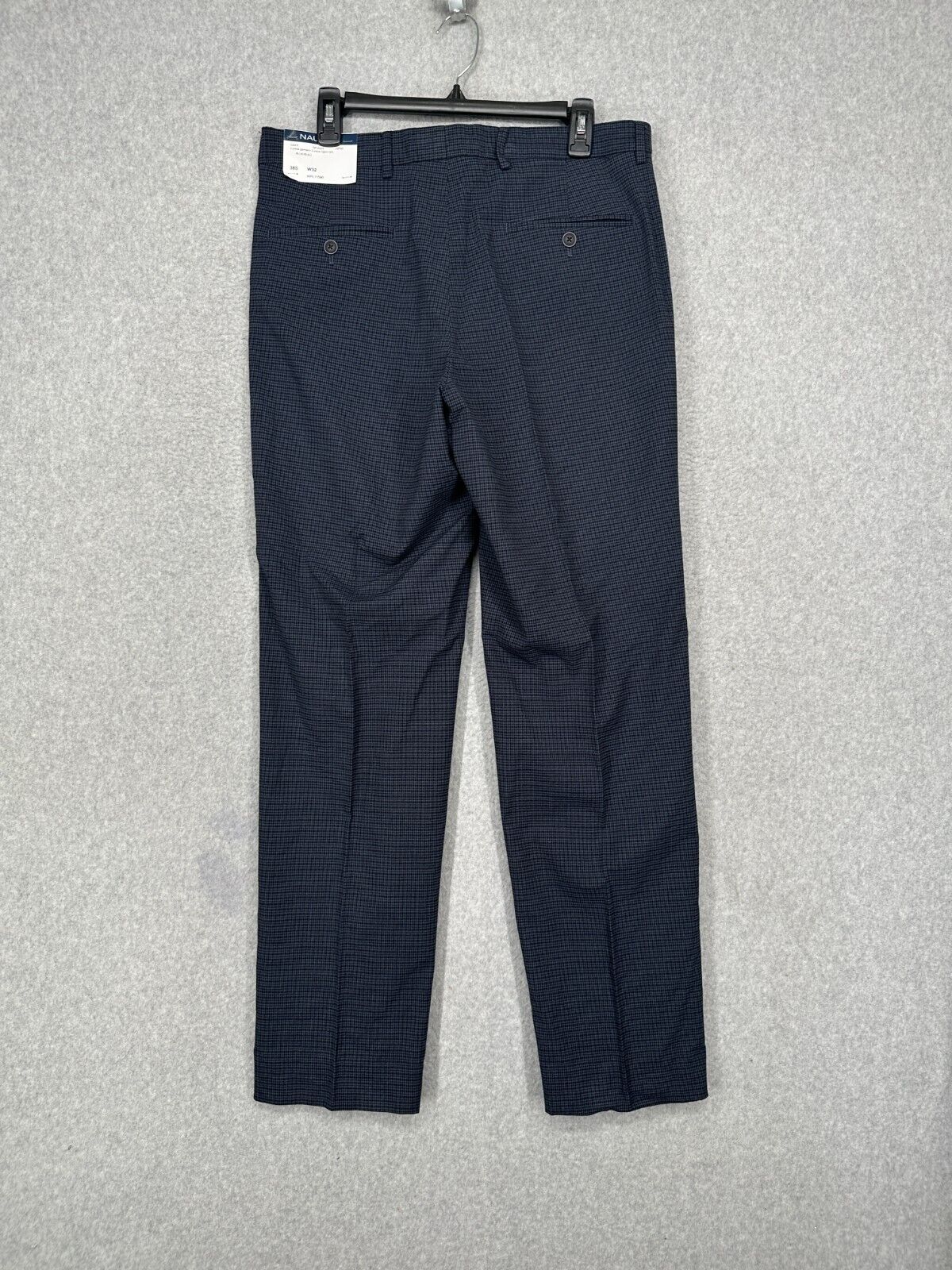 NAUTICA Suit Pants Mens Size 36x32 Blue Tick Modern Fit Bi Stretch NWT