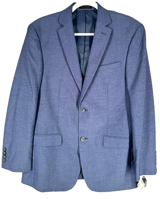 MARC NEW YORK Suit Jacket Mens Size 38R Blue Neat Modern Fit NWOT