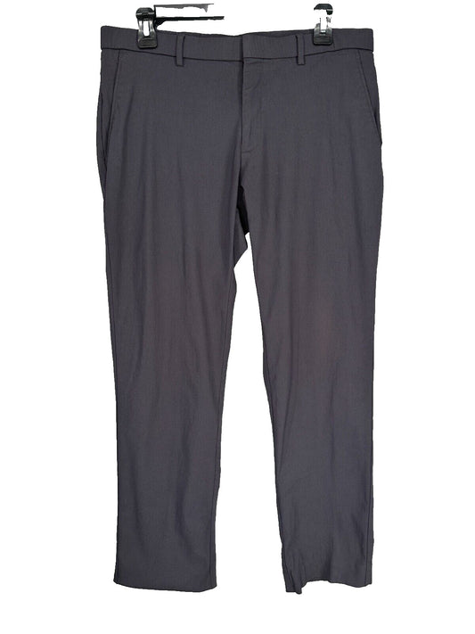 TOMMY HILFIGER Performance Pants Mens 33x32 Charcoal Modern Fit TH Flex Stretch