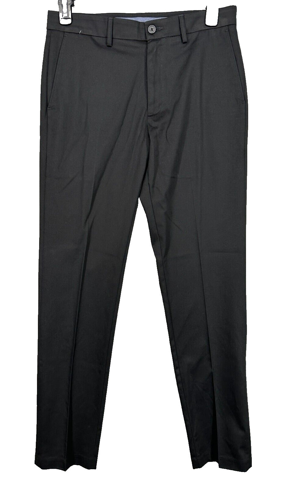 Haggar Men Khaki Pants 32x34 Black Premium No Iron Khaki Slim Fit Stretch