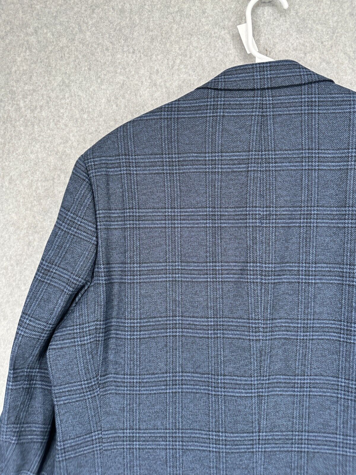 MICHAEL KORS Sport Coat Mens Size 40R Navy Pattern Plaid Classic Fit NWOT