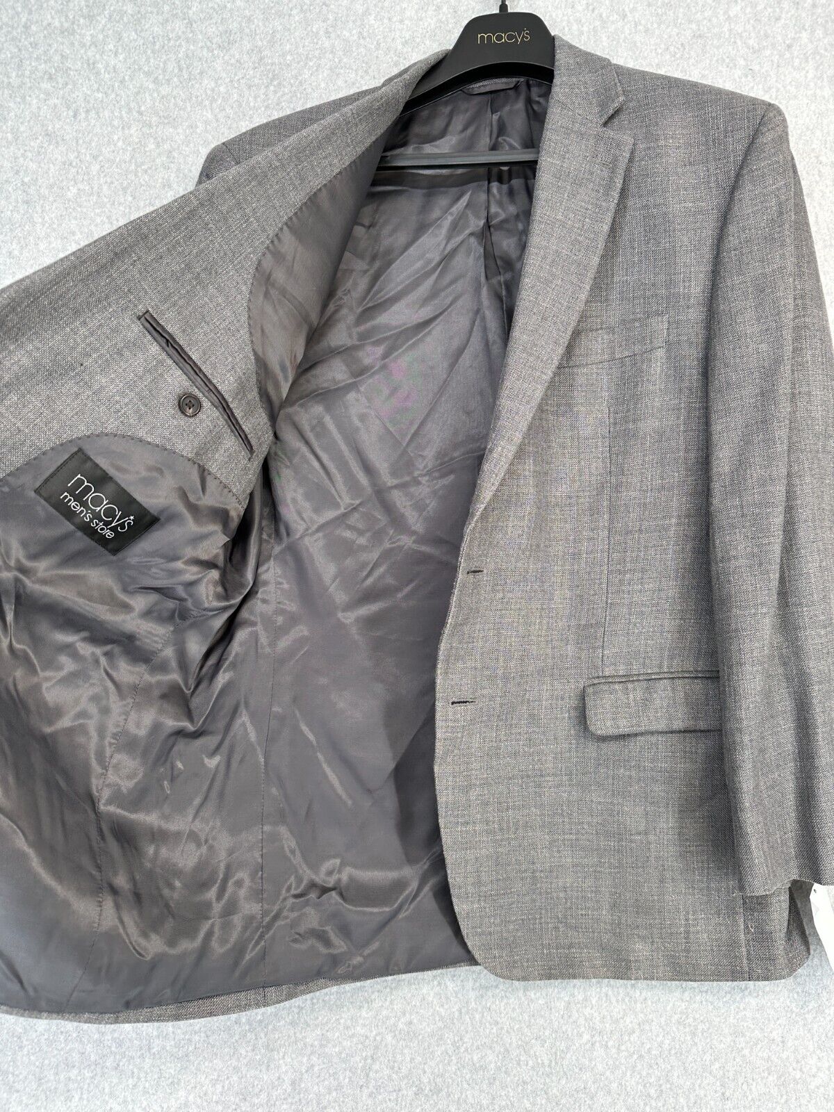 Lauren Ralph Lauren Sport Coat Size 42R Gray Neat Classic Fit UltraFlex NWOT