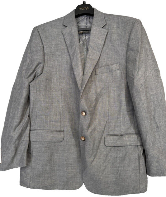 Lauren Ralph Lauren Sport Coat Size 44R Gray Neat Classic Fit UltraFlex NWOT