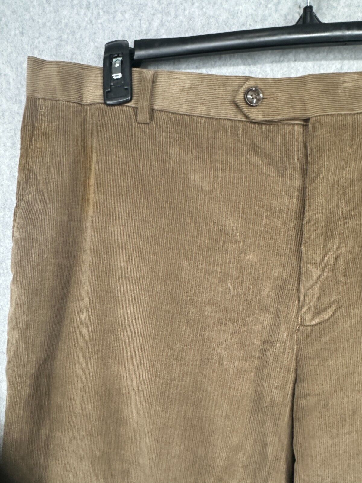 TOMMY HILFIGER Corduroy Pants Mens Size 40x30 Taupe Solid Modern Fit NWOT $95