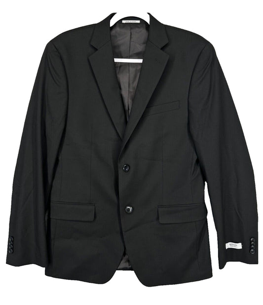 ALFANI Suit Jacket Size 38R Black Solid Slim Fit Stretch NWOT $360