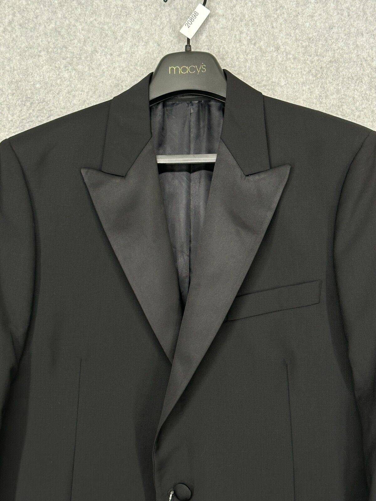 PAUL SMITH Tuxedo Jacket Mens Size 42R Black Wool Mohair Extra Tailored Fit