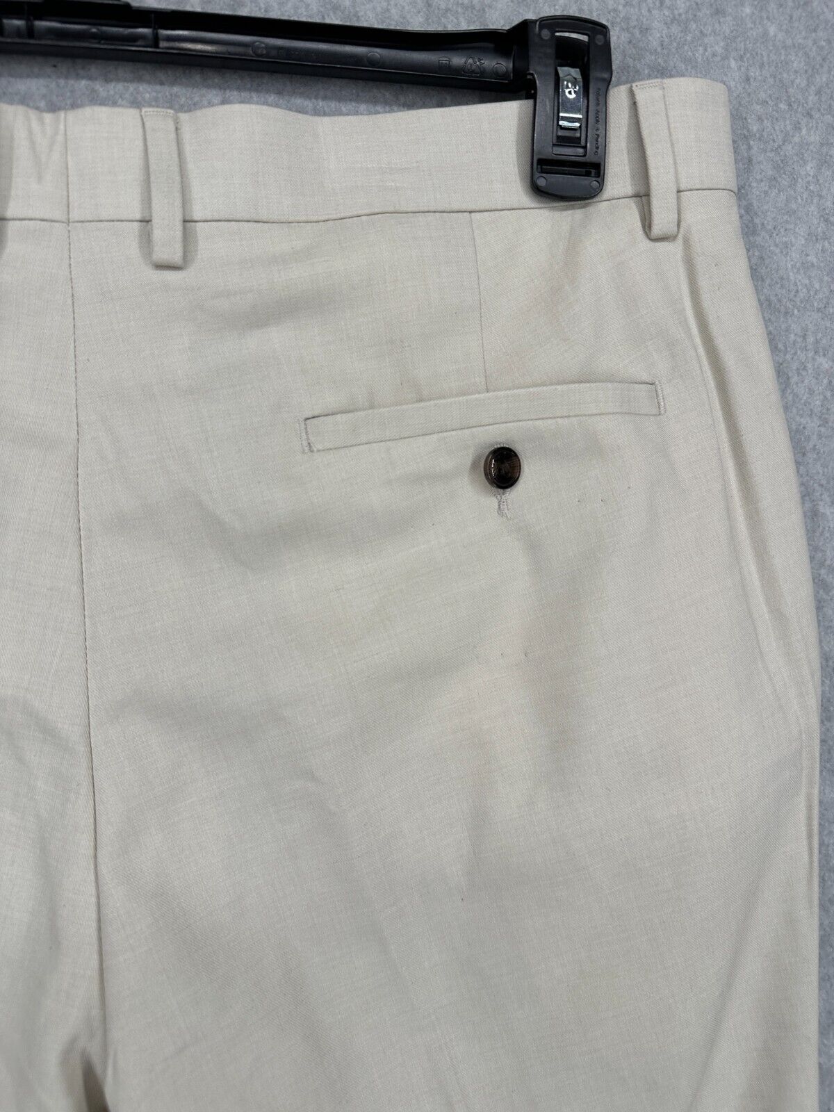 Kenneth Cole Reaction Dress Pants Men Size 36x32 Off White Slim Fit