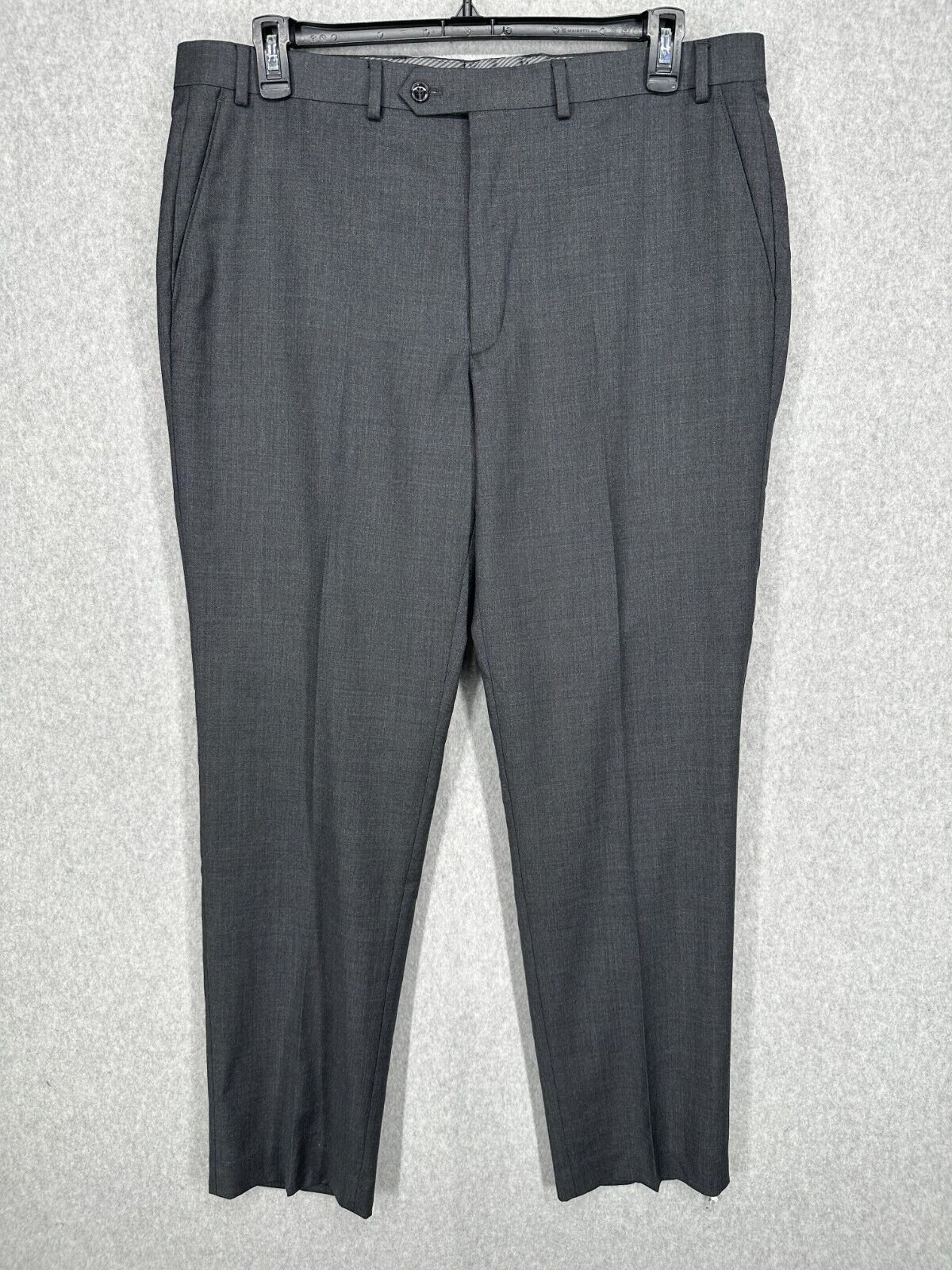 MICHAEL KORS Suit Mens Size 44L 38x32 Charcoal Classic Fit Wool Blend 3-Piece