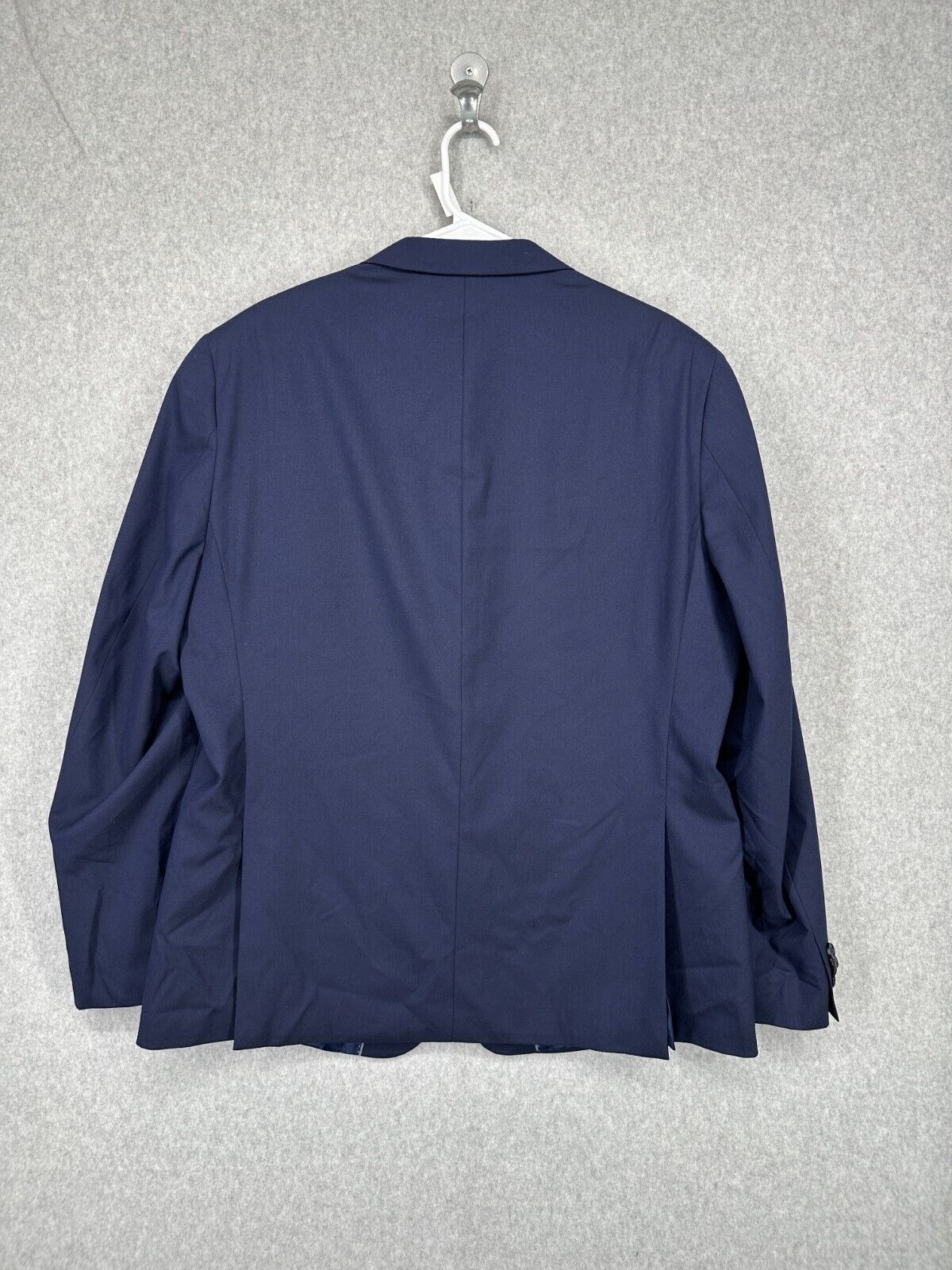 ALFANI Suit Jacket Size 46R Navy Solid Slim Fit Stretch NWOT $360