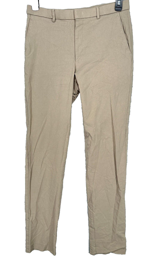 TOMMY HILFIGER Performance Pants Mens Size 32x34 Tan Modern Fit TH Flex Stretch