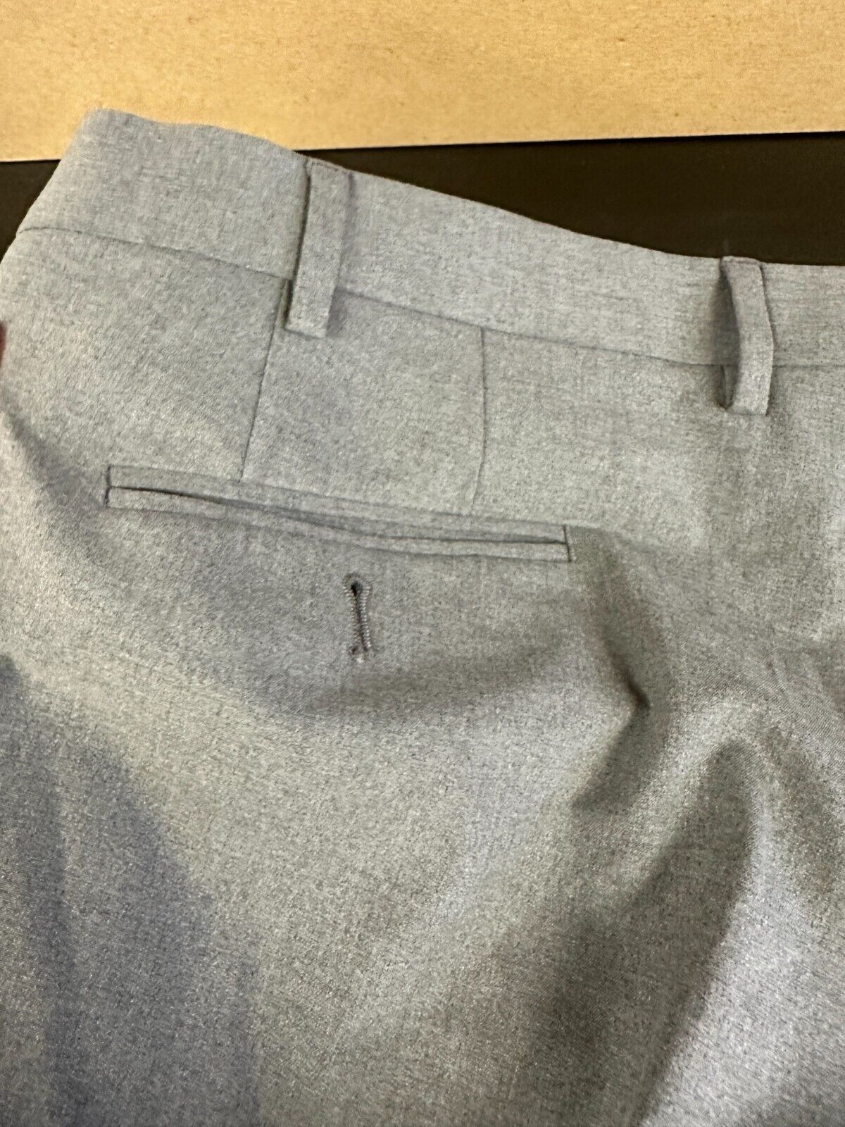 MICHAEL KORS Dress Pants Size 42x30 Gray Classic Fit Performance FLAW