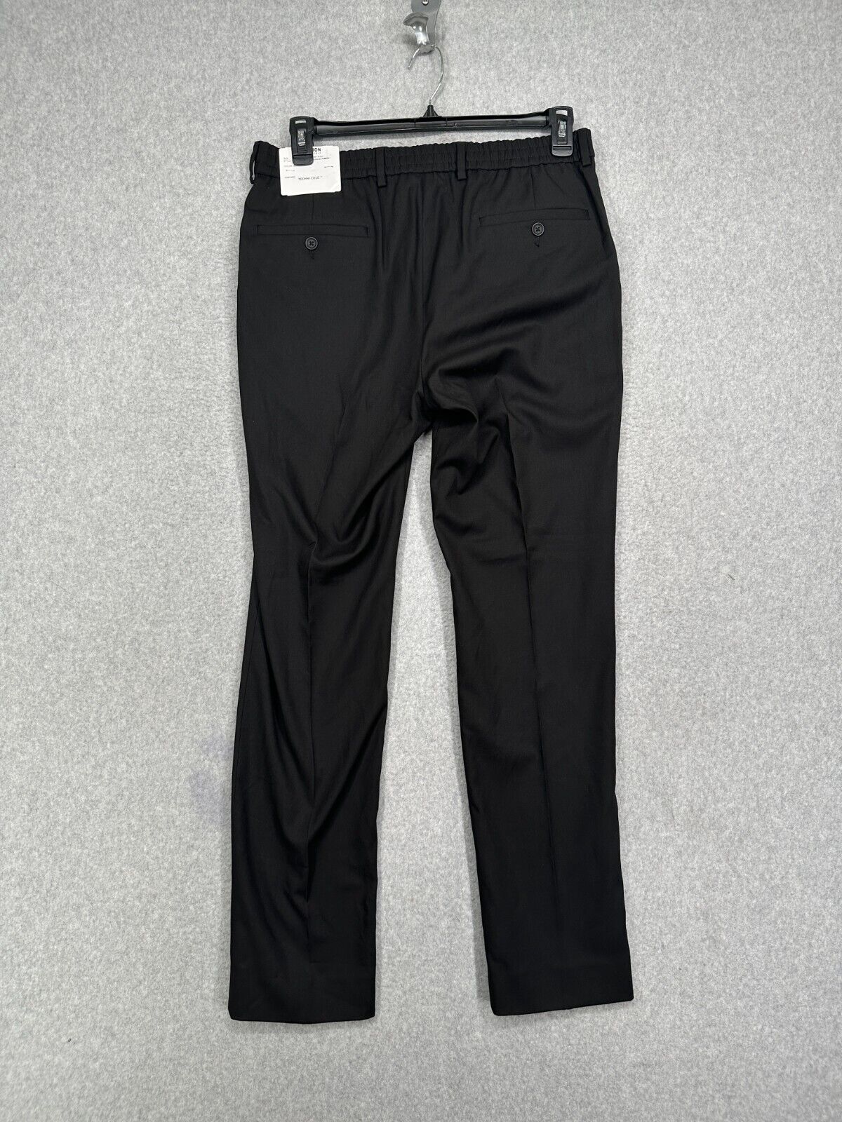 Kenneth Cole Reaction Suit Pants Mens Size 29x32 Black Slim Fit Ready Flex NWT