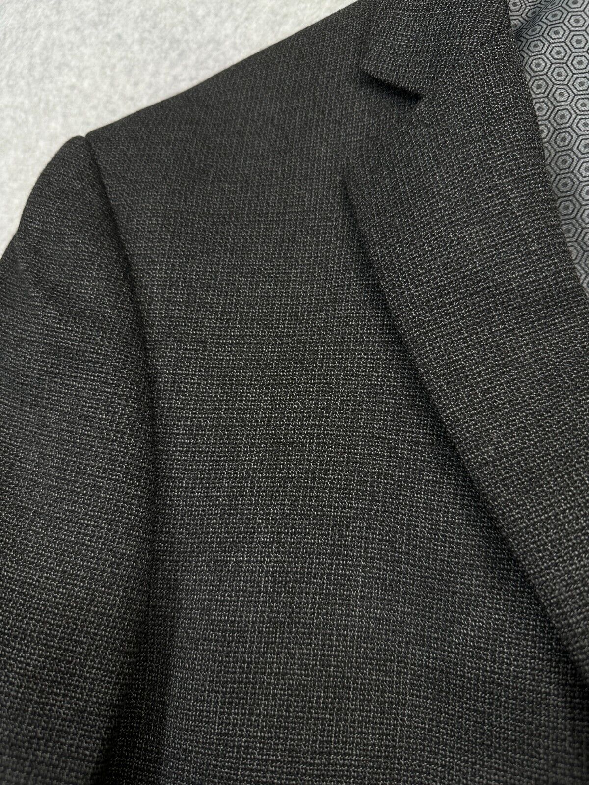 TAHARI Sport Coat Size 42S Dark Gray Textured Moderne Joe Jacket 262B3SJ NWT