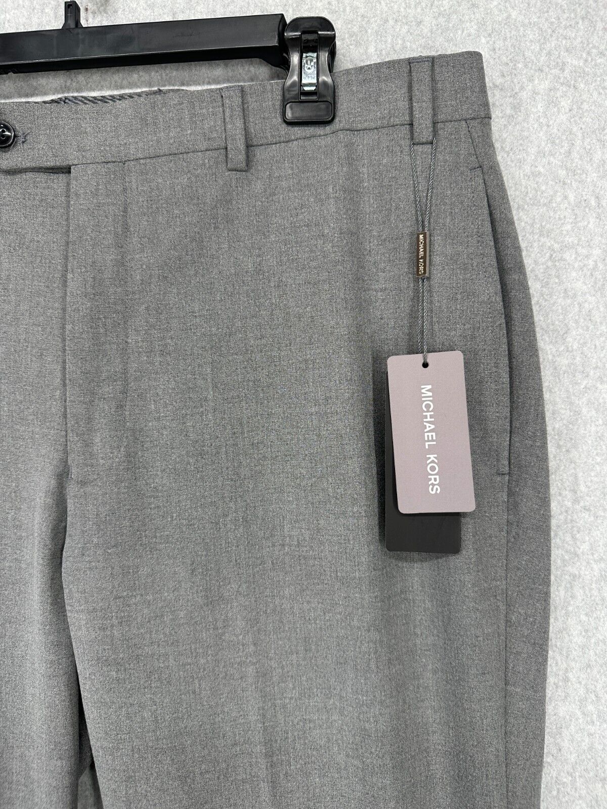 Michael Kors Dress Pants Mens Size 36x32 Gray Classic Fit Performance NWT