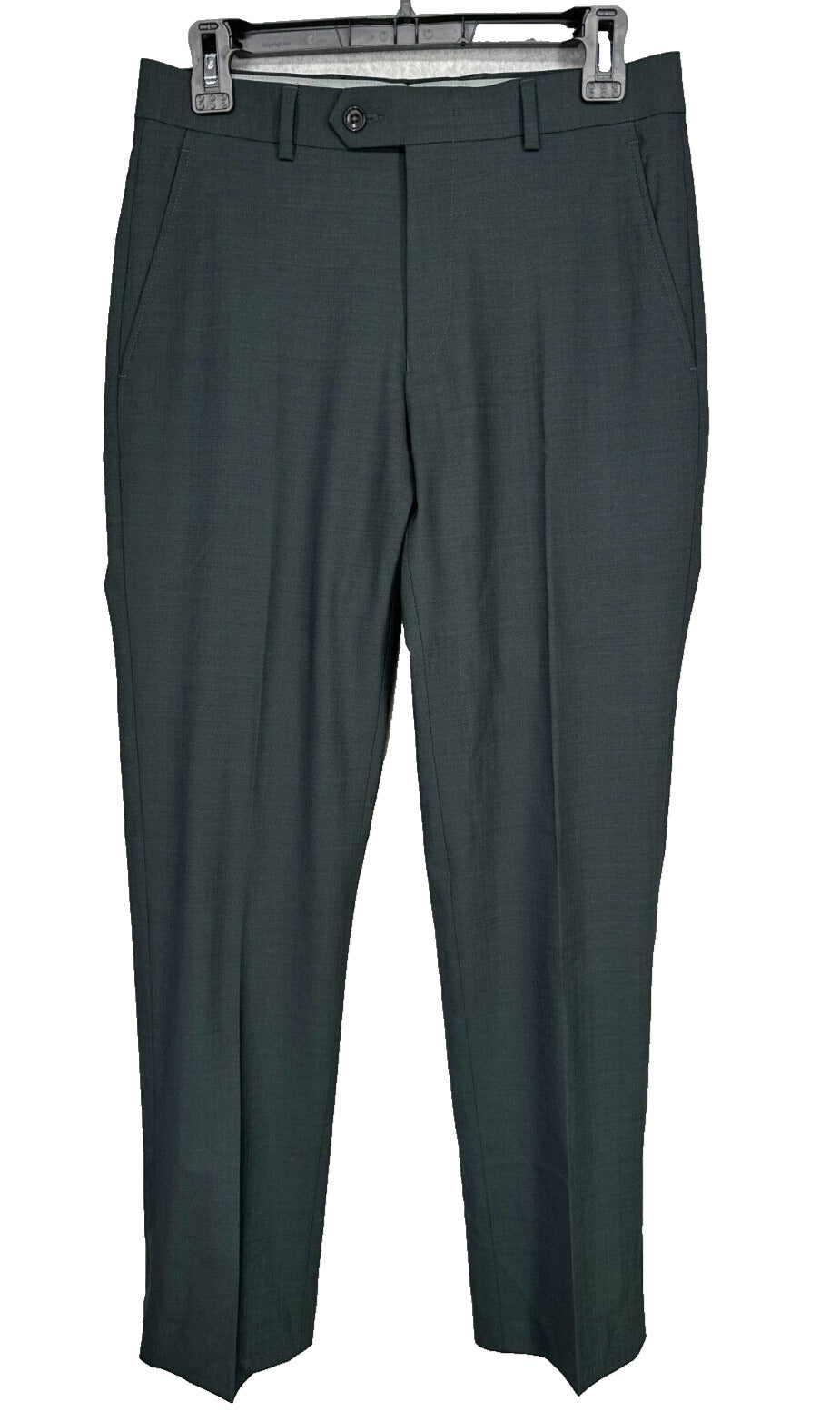 BAR III Dress Pants Mens Size 29x30 Emerald Green Slim Fit Wool Blend NWOT $175