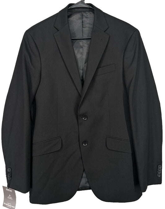 KENNETH COLE Suit Jacket Size 38R Black Techni-Cole Slim Fit Stretch NWOT $360