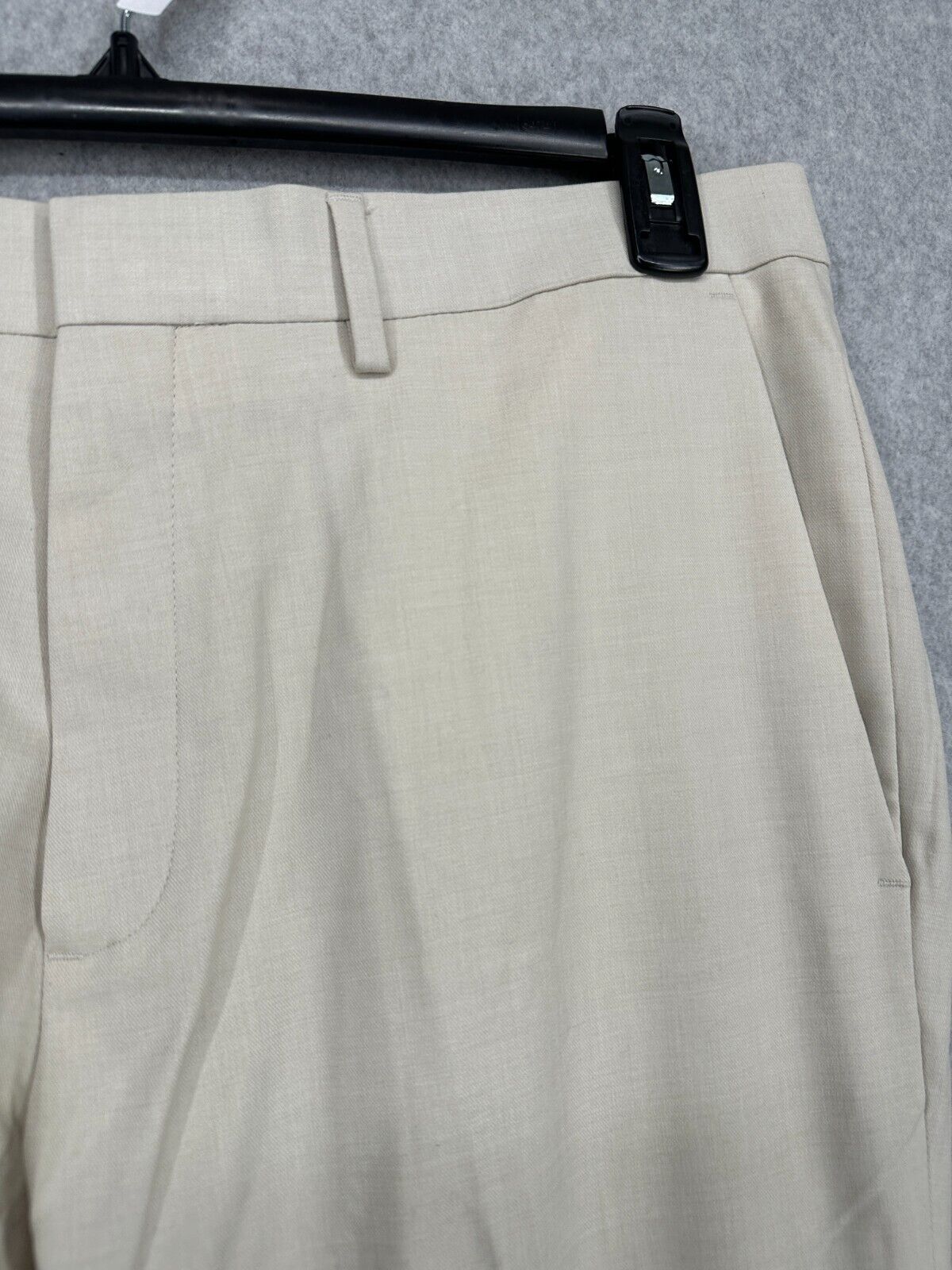 Kenneth Cole Reaction Dress Pants Men Size 36x32 Off White Slim Fit