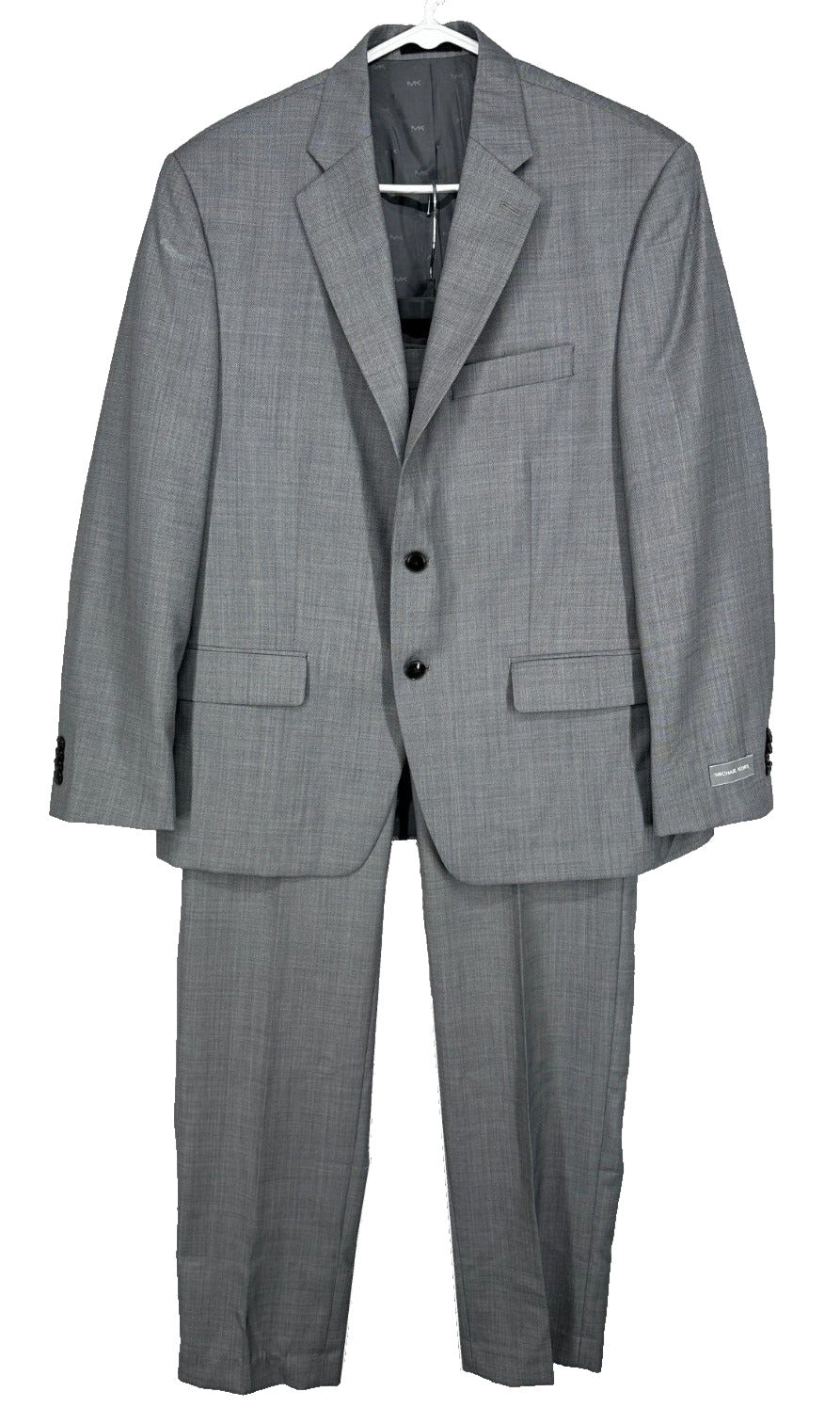 MICHAEL KORS Suit Mens Size 40S 32x32 Light Gray Classic Fit Wool Blend 2-Piece