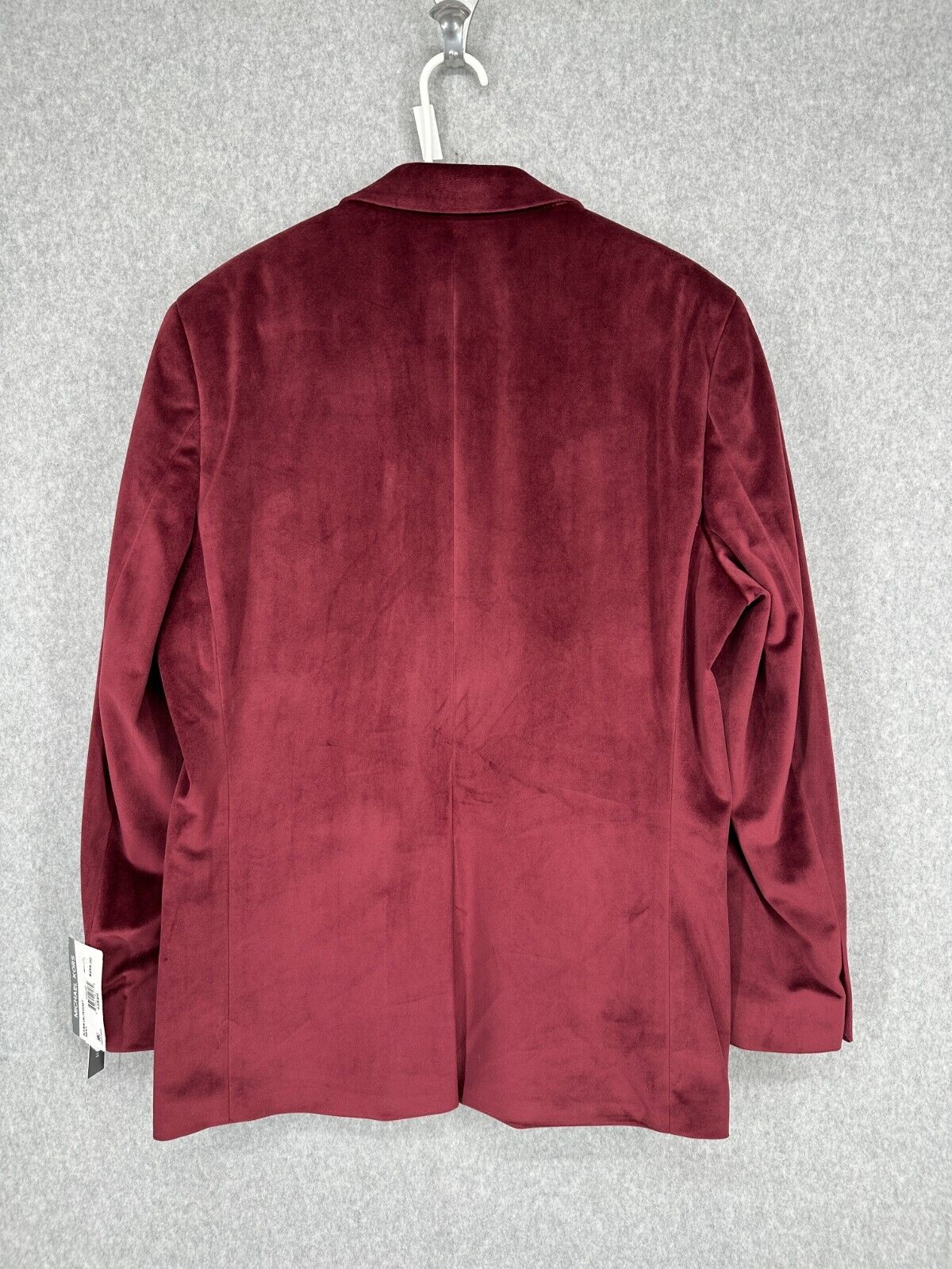 MICHAEL KORS Sport Coat Mens Size 42R Burgundy Velvet Classic Fit NWT $295