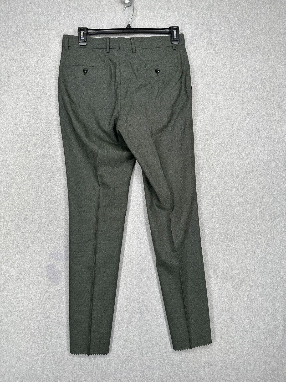 BOSS Suit Mens Size 38R 2-Piece Italian Fabric Green Slim Fit Wool Blend NWT 895